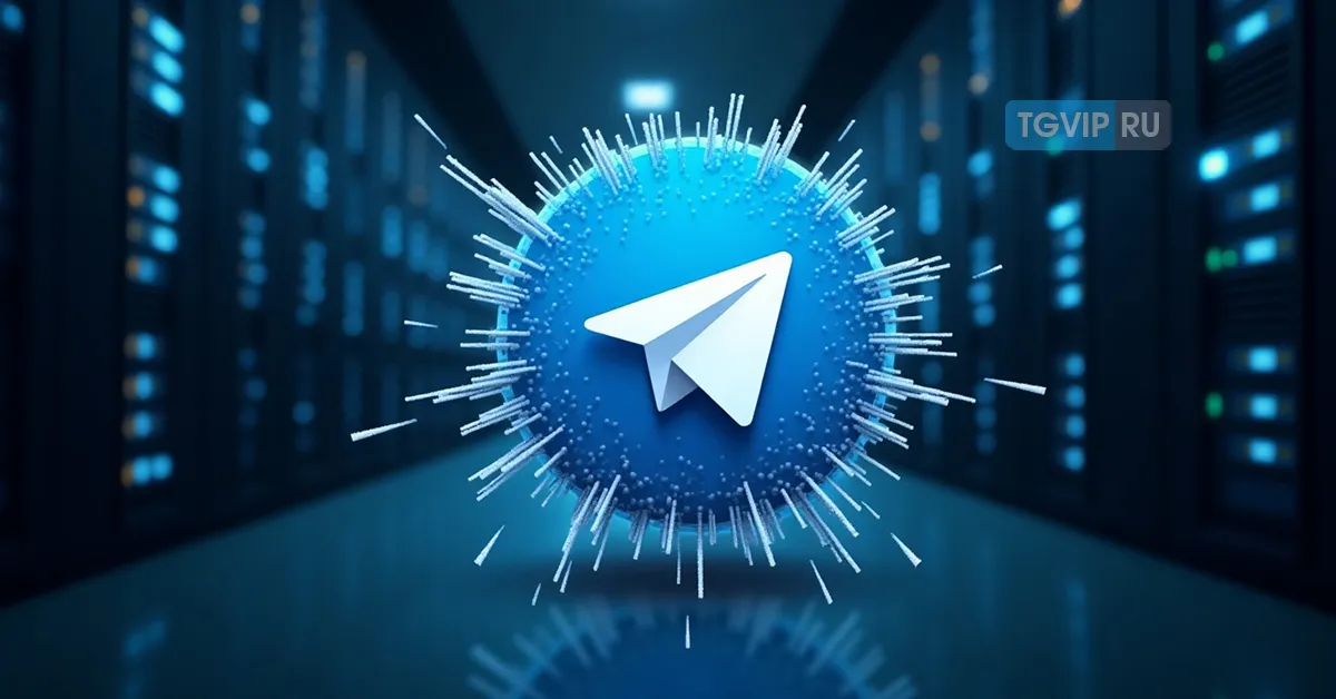 Тг сбои — не работает Telegram, иллюстрация