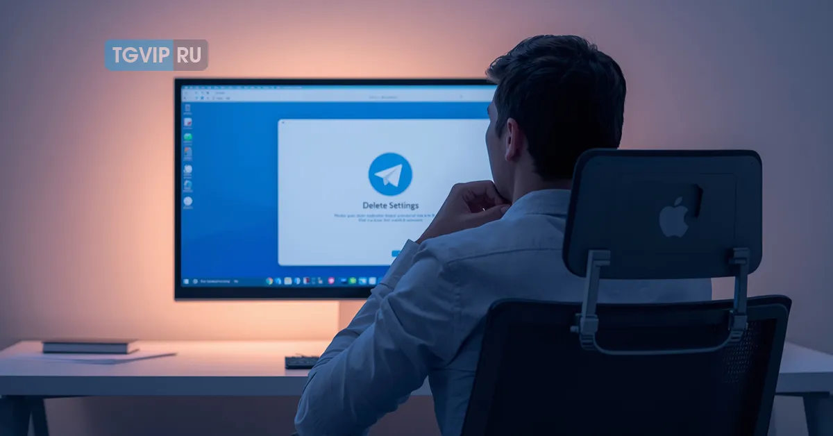 Как удалить тг акк