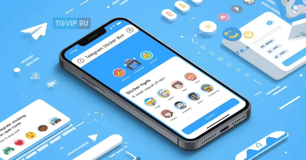 Telegram sticker bot интерфейс