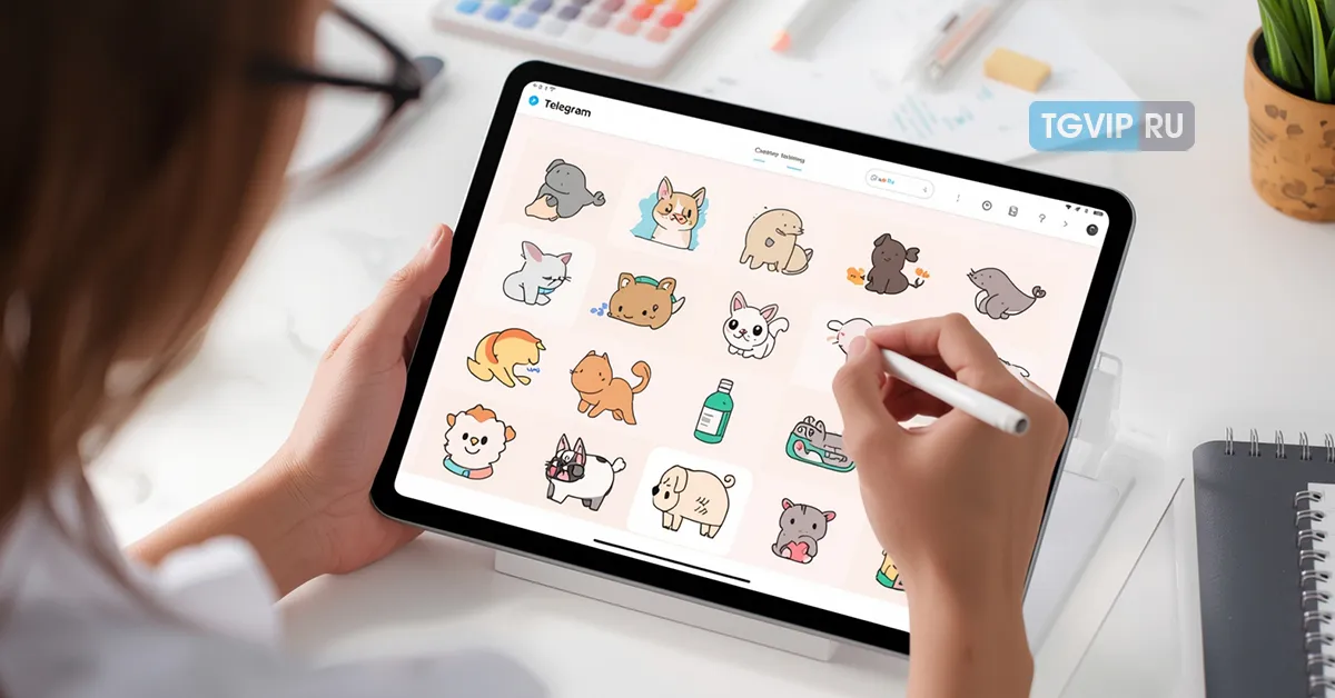 Как сделать свои стикеры в тг обложка