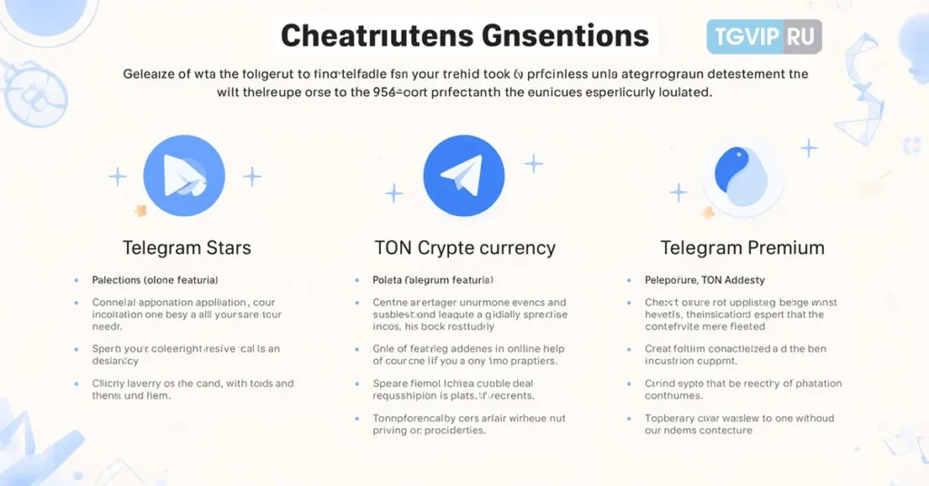 Сравнение Telegram Stars, TON и Telegram Premium